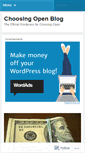 Mobile Screenshot of choosingopen.wordpress.com
