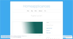 Desktop Screenshot of homeapplicances.wordpress.com
