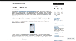 Desktop Screenshot of nathanedgedmu.wordpress.com