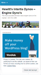 Mobile Screenshot of hewittsinertiadynos.wordpress.com