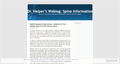 Desktop Screenshot of drhelper.wordpress.com