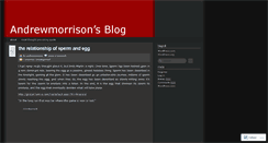 Desktop Screenshot of andrewmorrison.wordpress.com