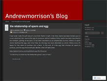 Tablet Screenshot of andrewmorrison.wordpress.com