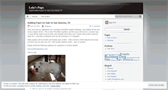 Desktop Screenshot of lolaspups.wordpress.com