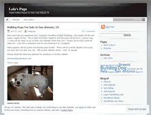 Tablet Screenshot of lolaspups.wordpress.com
