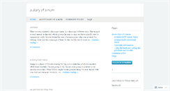 Desktop Screenshot of adiaryofamom.wordpress.com