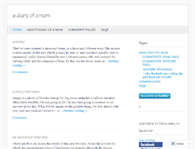 Tablet Screenshot of adiaryofamom.wordpress.com