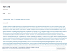 Tablet Screenshot of karsand.wordpress.com