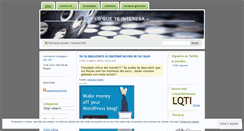 Desktop Screenshot of loqueteinteresa.wordpress.com