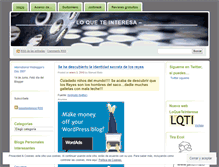 Tablet Screenshot of loqueteinteresa.wordpress.com