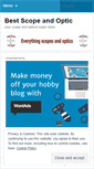 Mobile Screenshot of bestscopeandoptic.wordpress.com