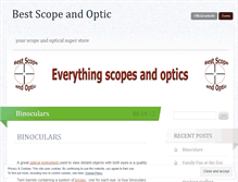 Tablet Screenshot of bestscopeandoptic.wordpress.com