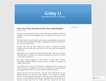 Tablet Screenshot of cristyli.wordpress.com