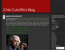 Tablet Screenshot of chriscutcliffe.wordpress.com