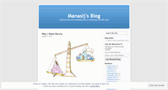 Desktop Screenshot of manasij.wordpress.com