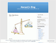 Tablet Screenshot of manasij.wordpress.com