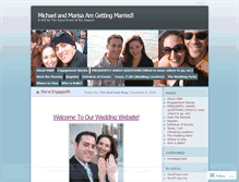 Tablet Screenshot of marisaandmichael.wordpress.com