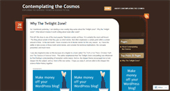 Desktop Screenshot of contemplatingthecosmos.wordpress.com