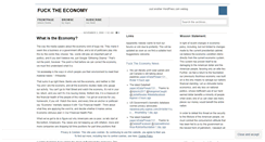 Desktop Screenshot of fucktheeconomy.wordpress.com