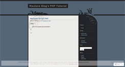 Desktop Screenshot of indophp.wordpress.com