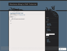 Tablet Screenshot of indophp.wordpress.com