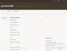 Tablet Screenshot of gunsteen456.wordpress.com