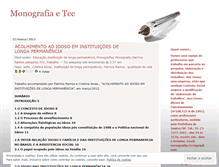 Tablet Screenshot of monografiatcctrabalhos.wordpress.com