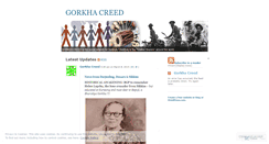 Desktop Screenshot of gorkhacreed.wordpress.com