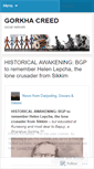 Mobile Screenshot of gorkhacreed.wordpress.com