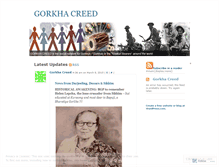 Tablet Screenshot of gorkhacreed.wordpress.com