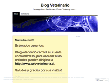 Tablet Screenshot of blogveterinario.wordpress.com