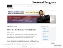 Tablet Screenshot of forwardprogressblog.wordpress.com