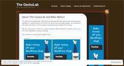 Desktop Screenshot of geckolab.wordpress.com