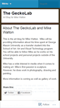 Mobile Screenshot of geckolab.wordpress.com