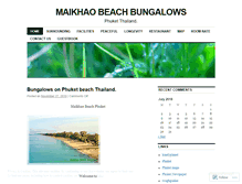 Tablet Screenshot of maikhaobeach.wordpress.com