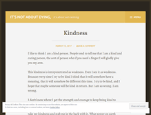 Tablet Screenshot of notaboutdying.wordpress.com