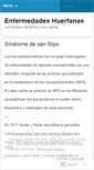 Mobile Screenshot of enfermedadeshuerfanas.wordpress.com