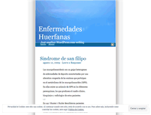 Tablet Screenshot of enfermedadeshuerfanas.wordpress.com