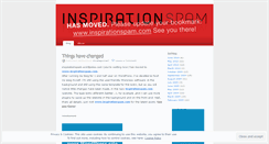 Desktop Screenshot of inspirationspam.wordpress.com