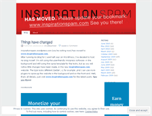 Tablet Screenshot of inspirationspam.wordpress.com