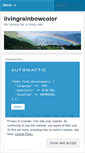 Mobile Screenshot of livingrainbowcolor.wordpress.com