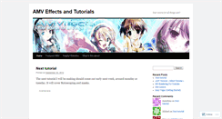 Desktop Screenshot of amvffects.wordpress.com