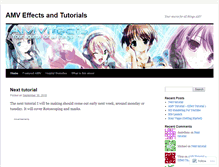 Tablet Screenshot of amvffects.wordpress.com