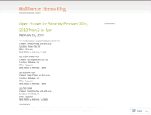 Tablet Screenshot of halliburtonhomes.wordpress.com