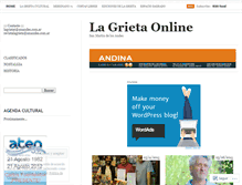 Tablet Screenshot of lagrietaonline.wordpress.com