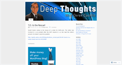 Desktop Screenshot of deepthoughtswithderek.wordpress.com