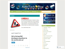 Tablet Screenshot of apfeltechblog.wordpress.com