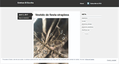 Desktop Screenshot of estebanelescriba.wordpress.com