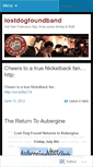 Mobile Screenshot of lostdogfoundband.wordpress.com