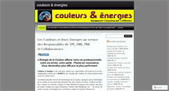 Desktop Screenshot of couleursetenergies.wordpress.com